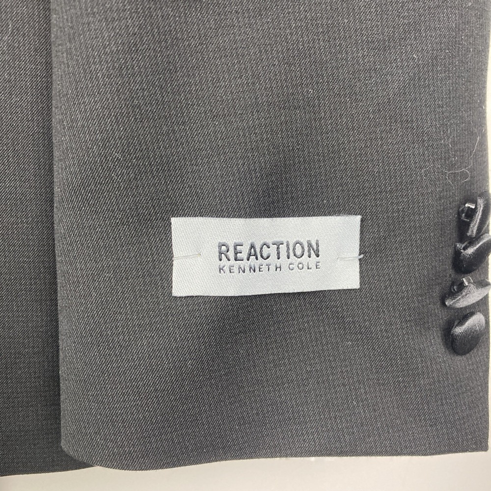 Kenneth Cole Reaction Mens 2-pc Tuxedo Jacket Slim Fit 42S Pants 36W 30L Black - Picture 11 of 14